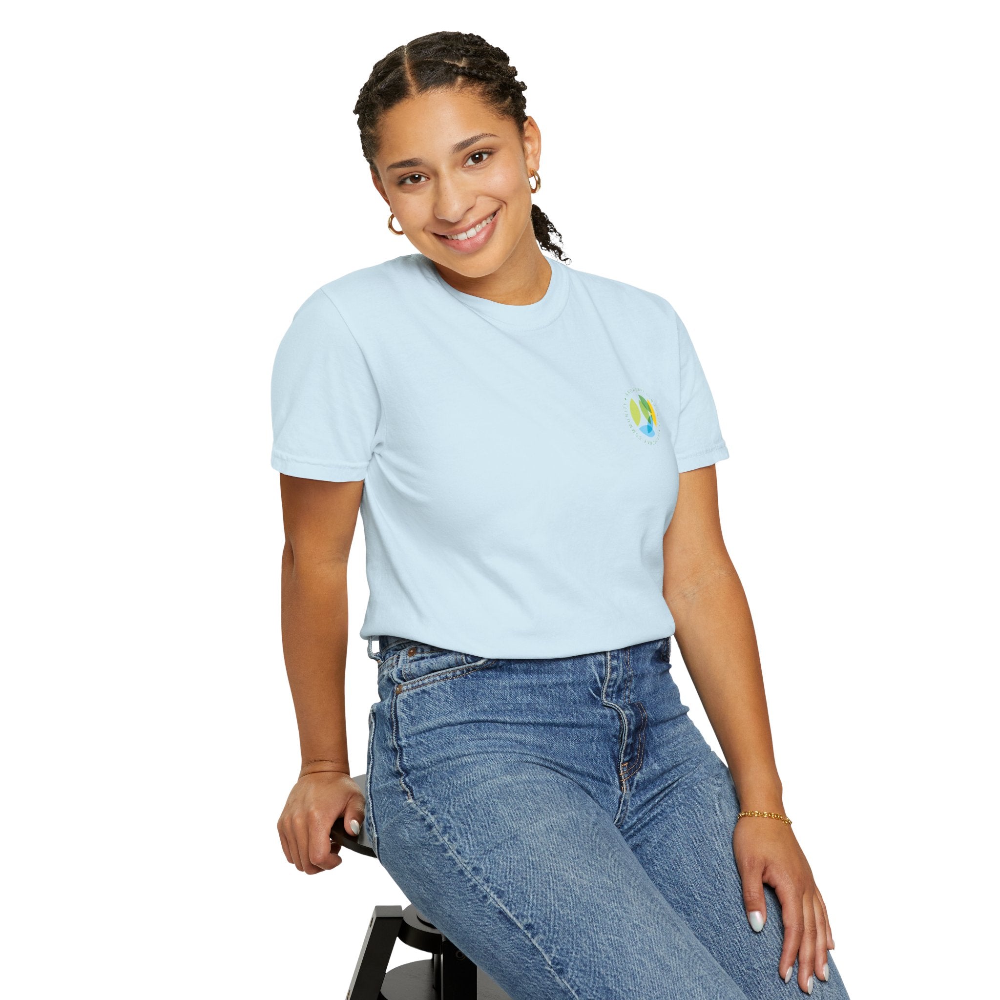 Serving New Yorkers Light Blue T-Shirt – Broadway Community Collection